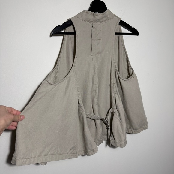 Free People linen blend vest size Small - Picture 4 of 9